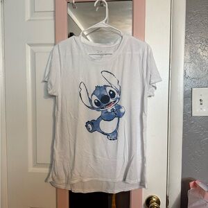 Disney White and Blue Stitch Tee